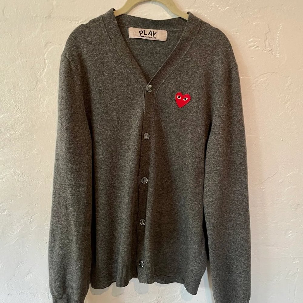Commes des Garcons - Knit Cardigan Red Heart
